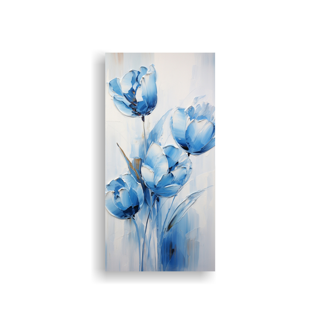 cuadro-abstracto-de-tulipanes-azules-en-lienzo-estilo-representativo