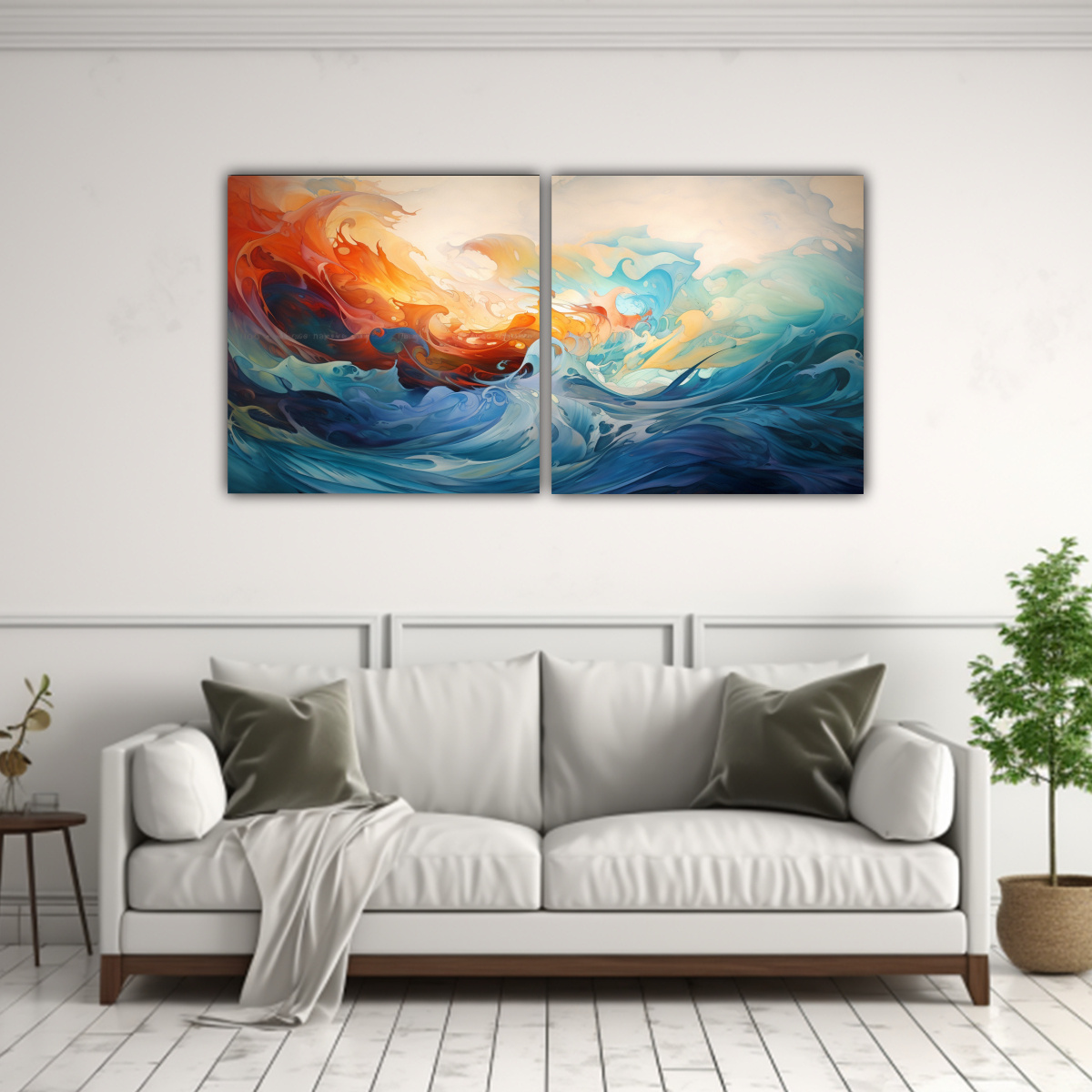 cuadro-abstracto-del-mar-con-finas-l-neas-en-bastidor-dos-telas-en-pinturas-fant-sticas-1