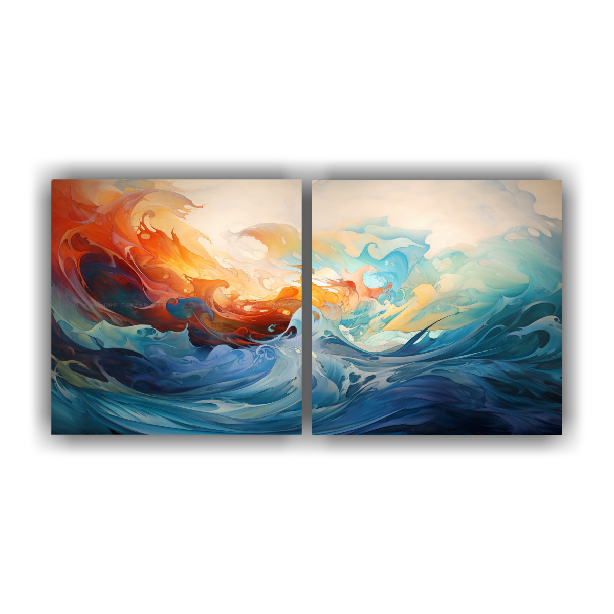 cuadro-abstracto-del-mar-con-finas-l-neas-en-bastidor-dos-telas-en-pinturas-fant-sticas