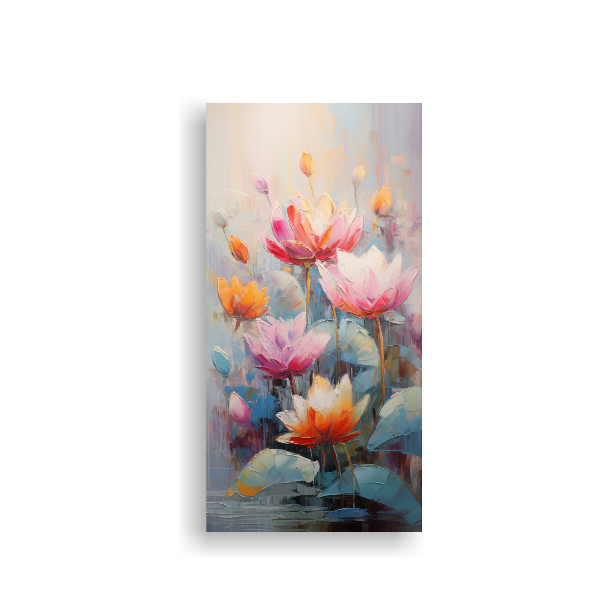 cuadro-abstracto-hogar-deco-en-vibrantes-colores-de-pintura-de-loto-en-lienzo