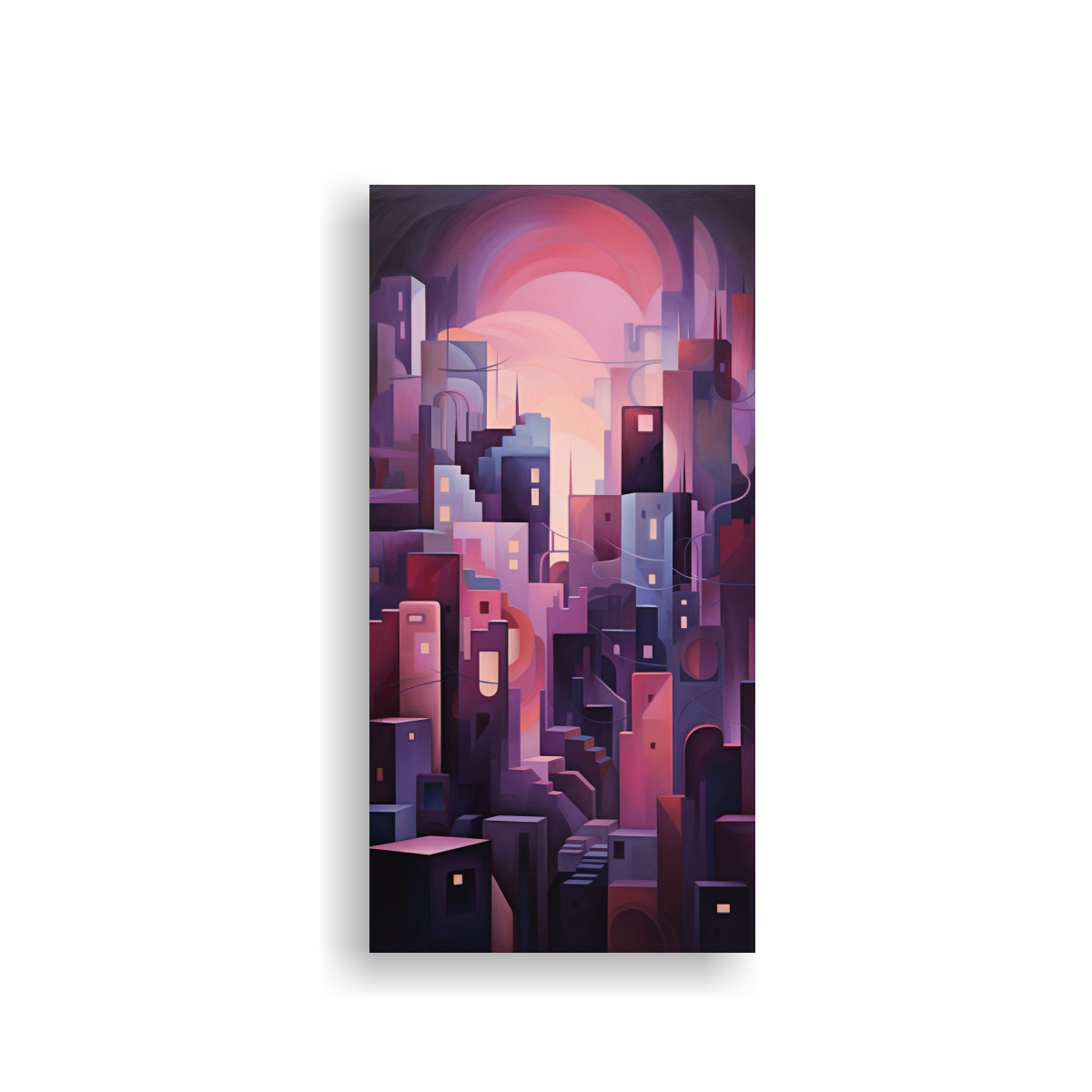 cuadro-abstracto-inspirador-de-ciudad-al-anochecer-en-bastidor-de-madera