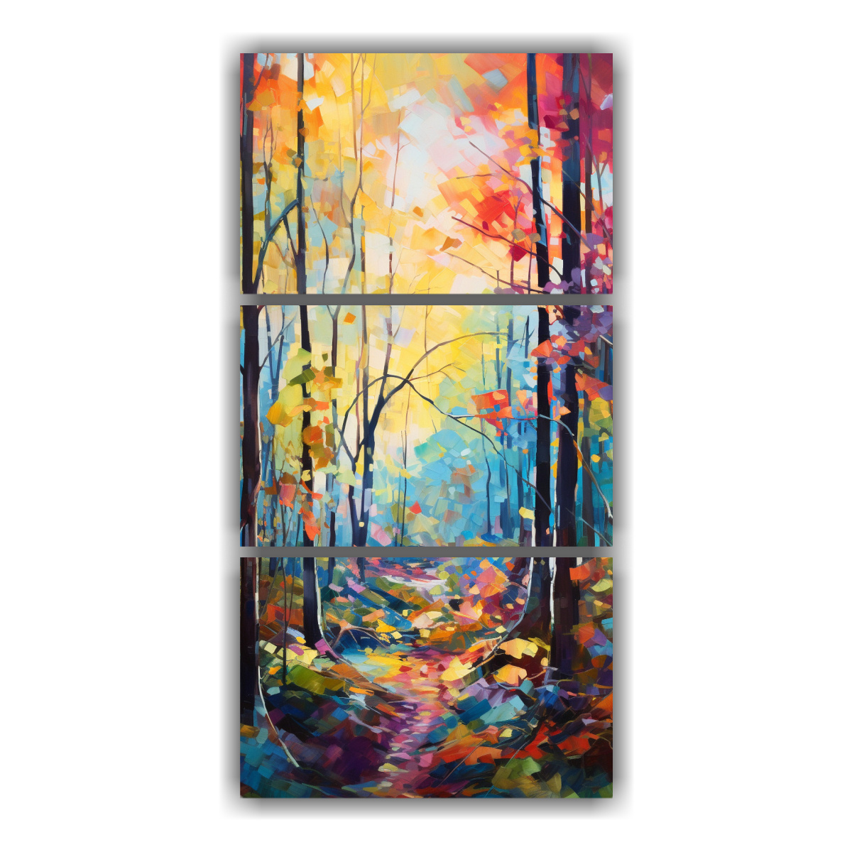 cuadro-abstracto-intenso-de-un-bosque-iluminado-por-el-sol