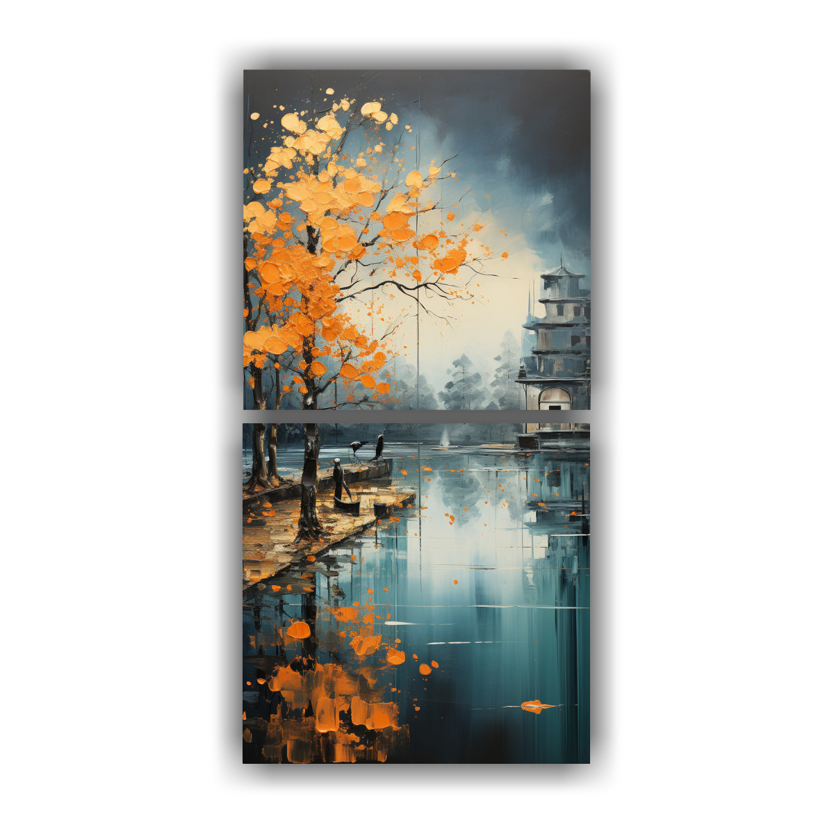 cuadro-abstracto-moderno-de-rboles-en-plata-y-oro-con-armon-a-de-colores