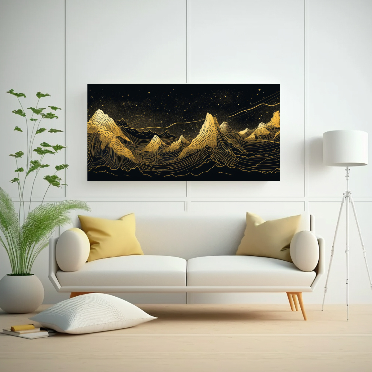 cuadro-abstracto-oriental-escena-monta-as-dibujos-l-nea-oro-1