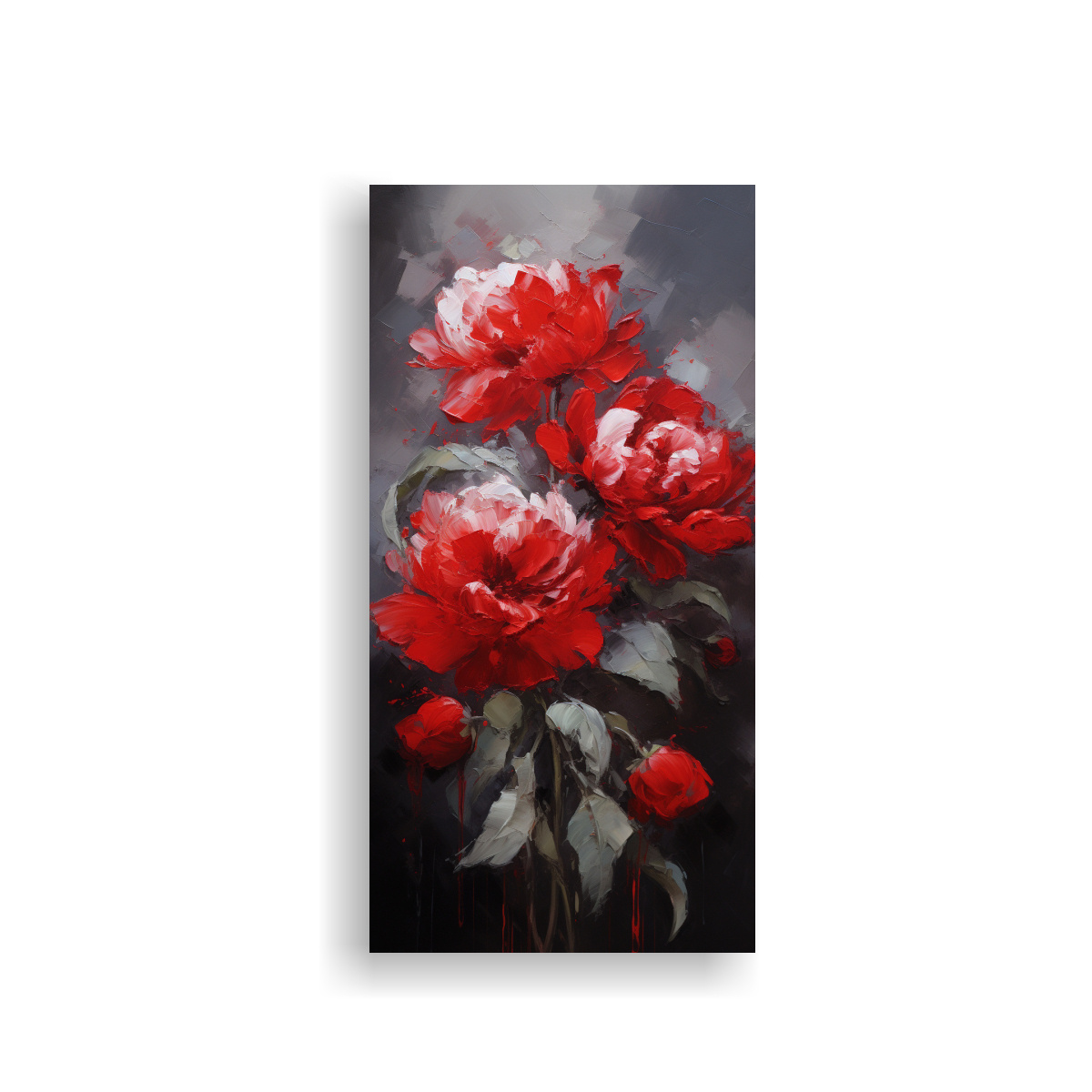 cuadro-abstracto-original-en-lienzo-estilo-flores-de-peon-a-roja