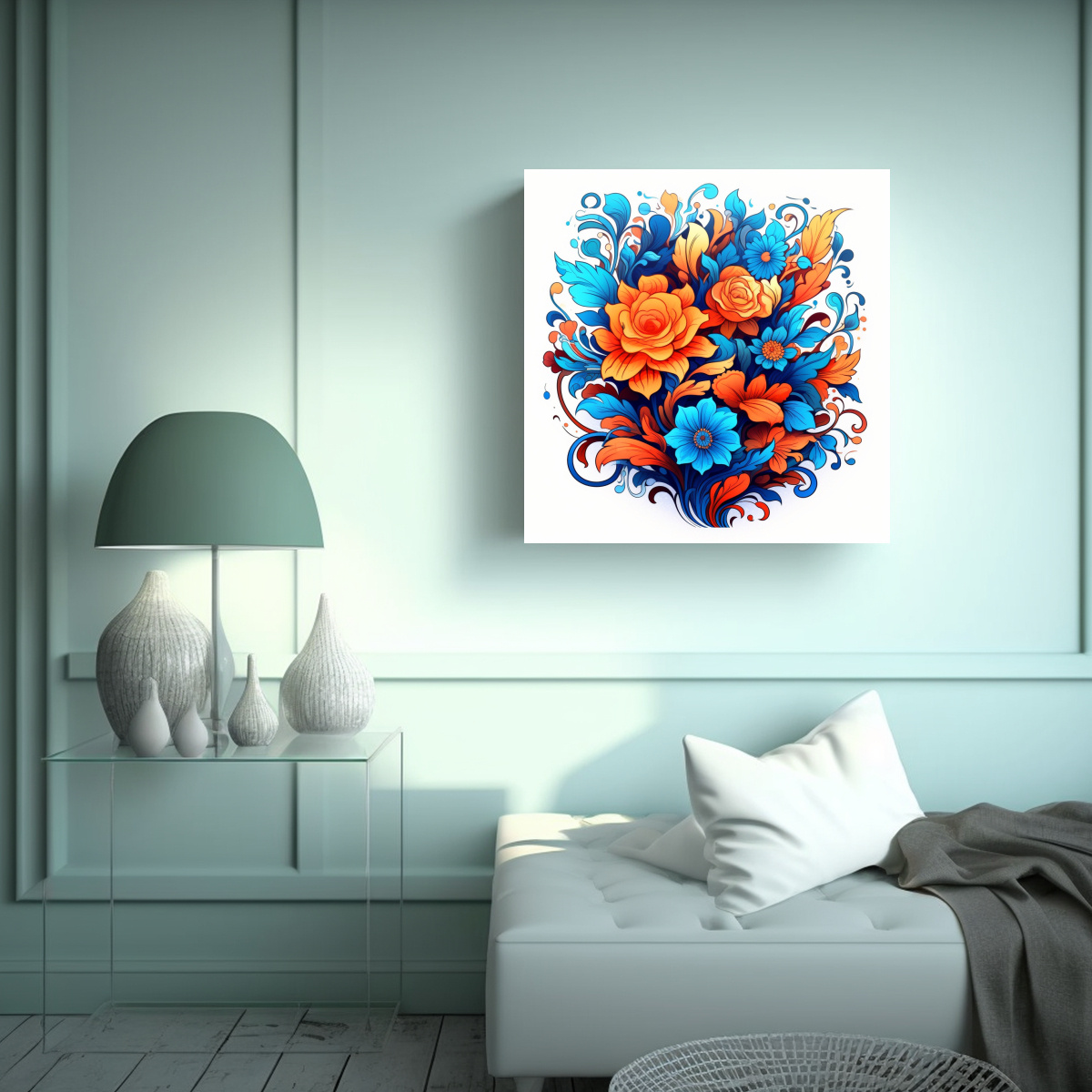 cuadro-arte-de-pared-composici-n-equilibrada-flores-de-dibujos-animados-1