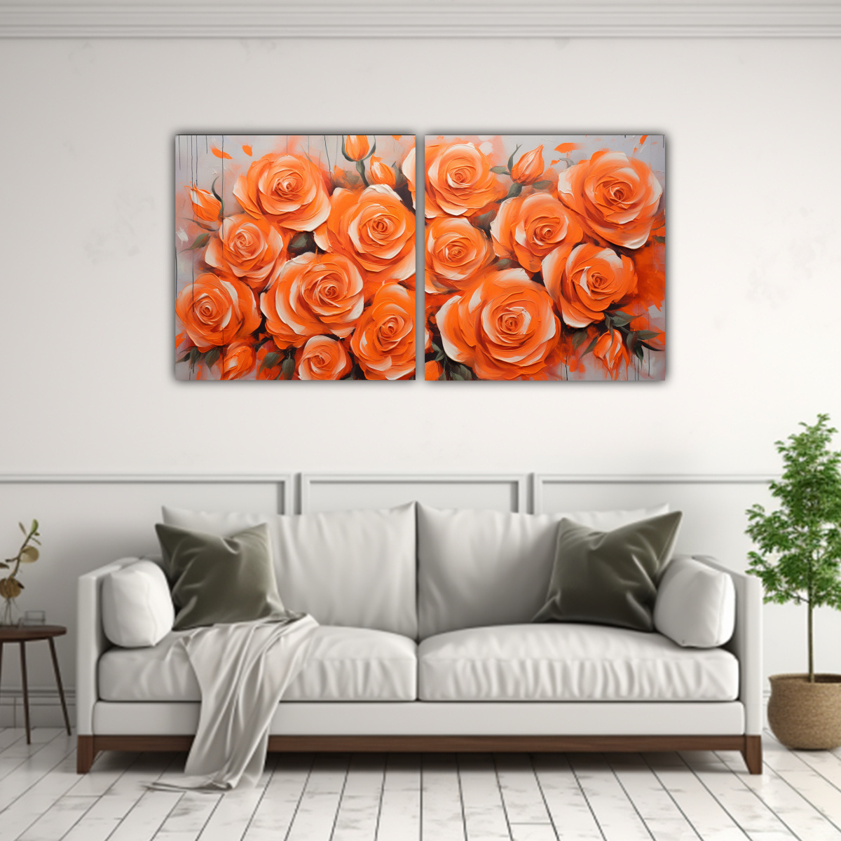 cuadro-concepto-relieve-de-rosas-naranjas-en-lienzo-al-estilo-de-1