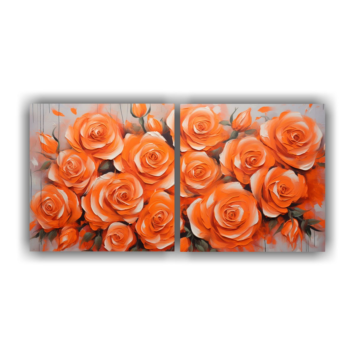 cuadro-concepto-relieve-de-rosas-naranjas-en-lienzo-al-estilo-de