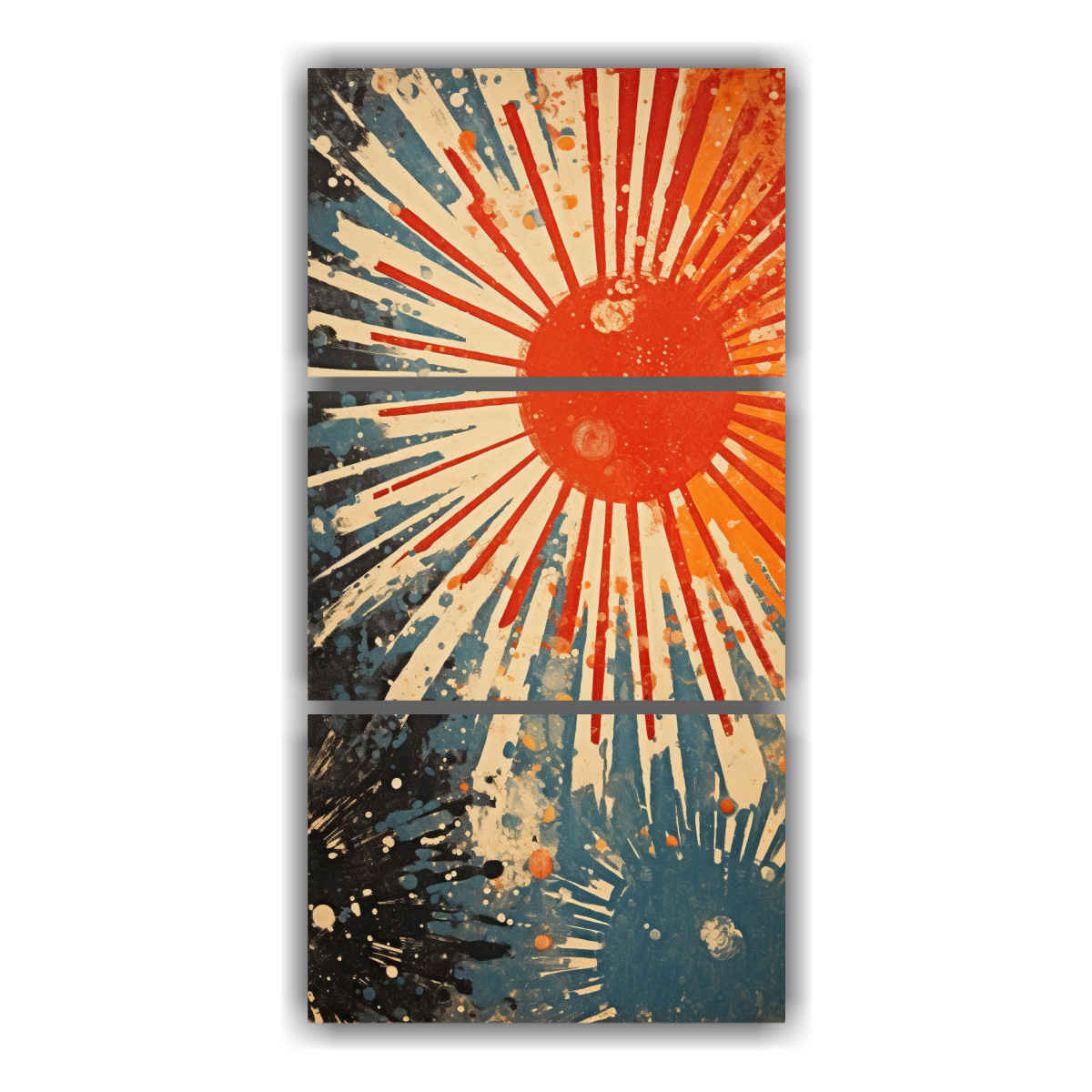 cuadro-conceptual-artesanal-de-linograbado-sol-mosaico-de-agua