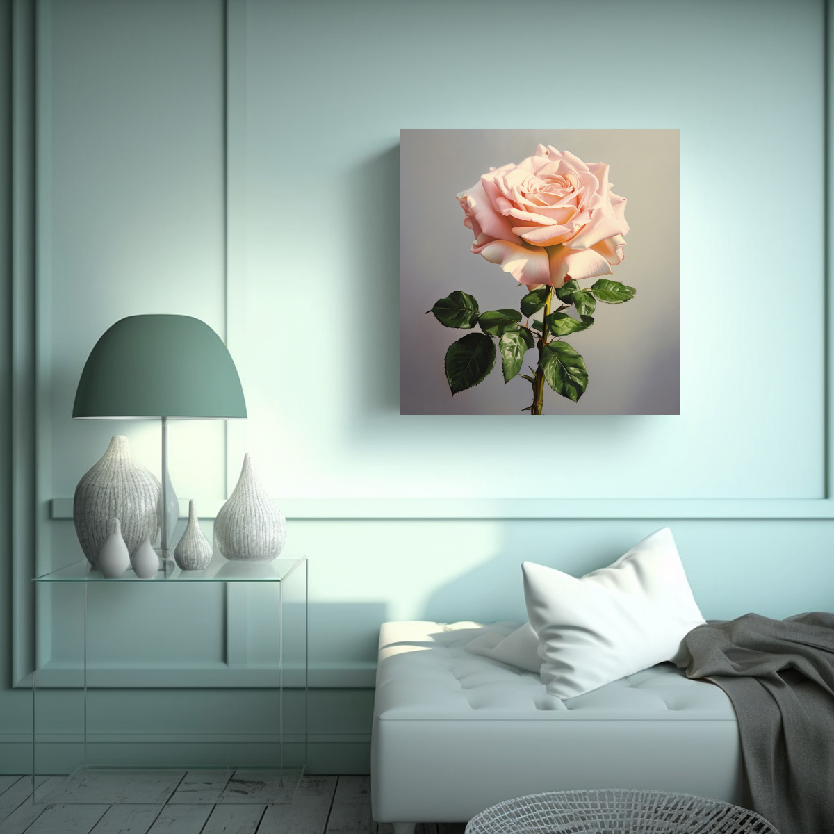 cuadro-contempor-neo-de-rosa-para-embellecer-oficina-1