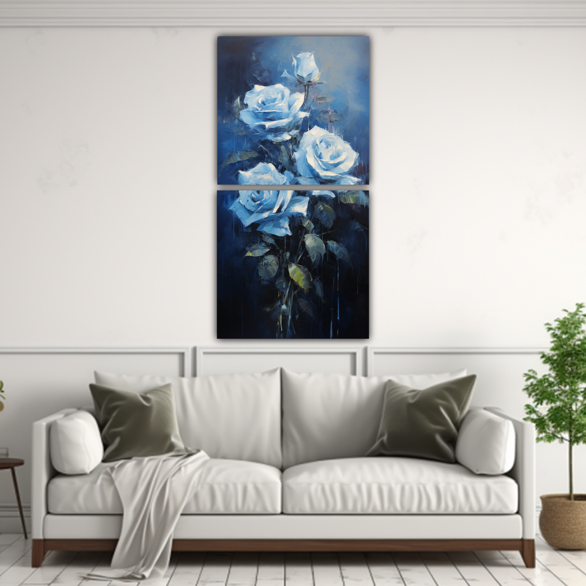 cuadro-creativo-de-rosas-azules-estilo-estrellado-1-1