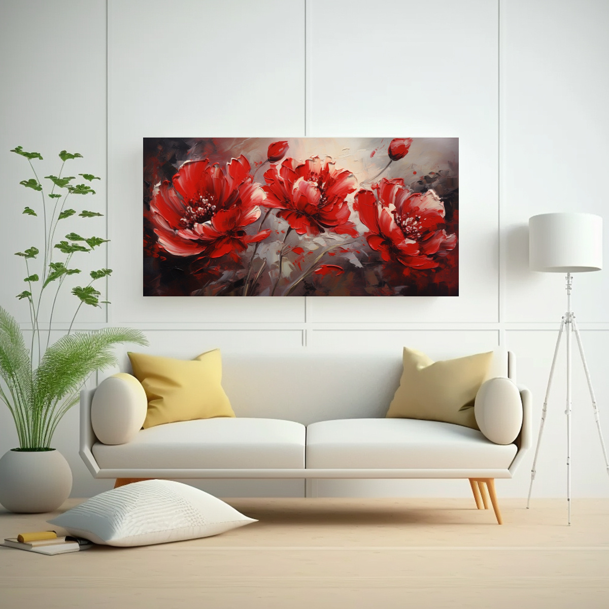 cuadro-cuadro-ambiente-a-red-pintura-de-peon-as-sobre-lienzo-al-estilo-de-1