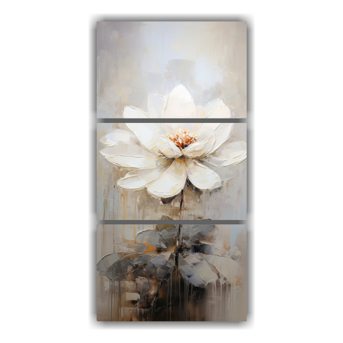 cuadro-cuadro-armon-a-de-colores-de-loto-blanco-en-lienzo