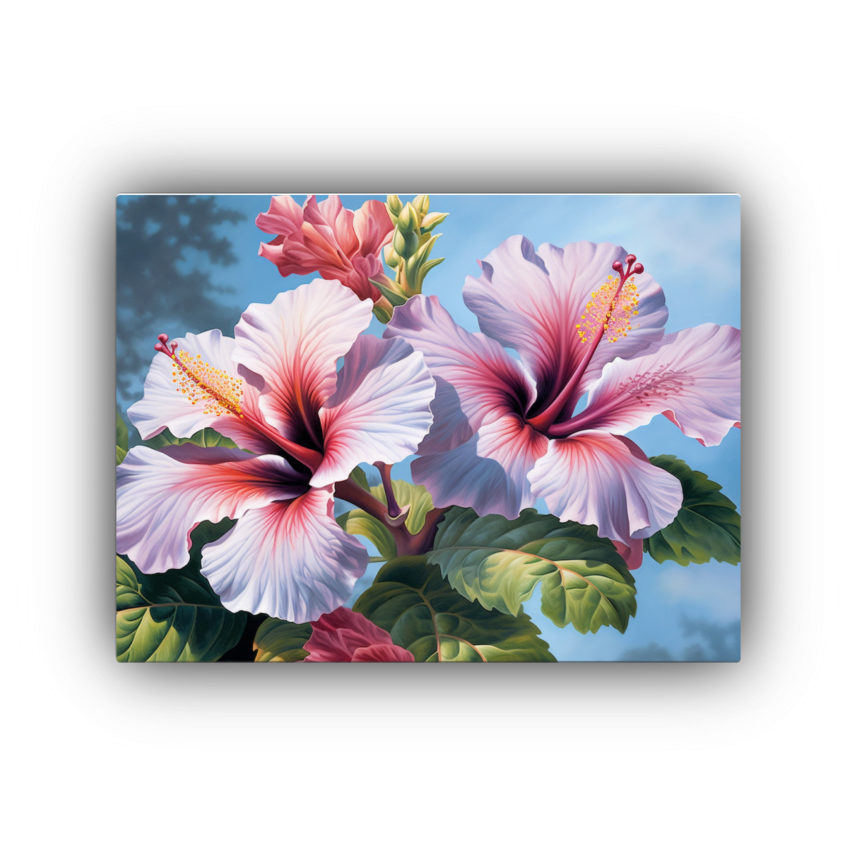 cuadro-cuadro-mural-hibiscos-hiperrealistas-en-jard-n-de-flores-cartoon