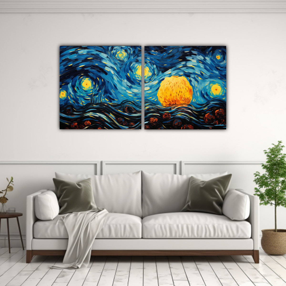 cuadro-de-bastidor-con-finas-l-neas-inspirado-en-la-noche-estrellada-de-blackberry-fruit-vince-1