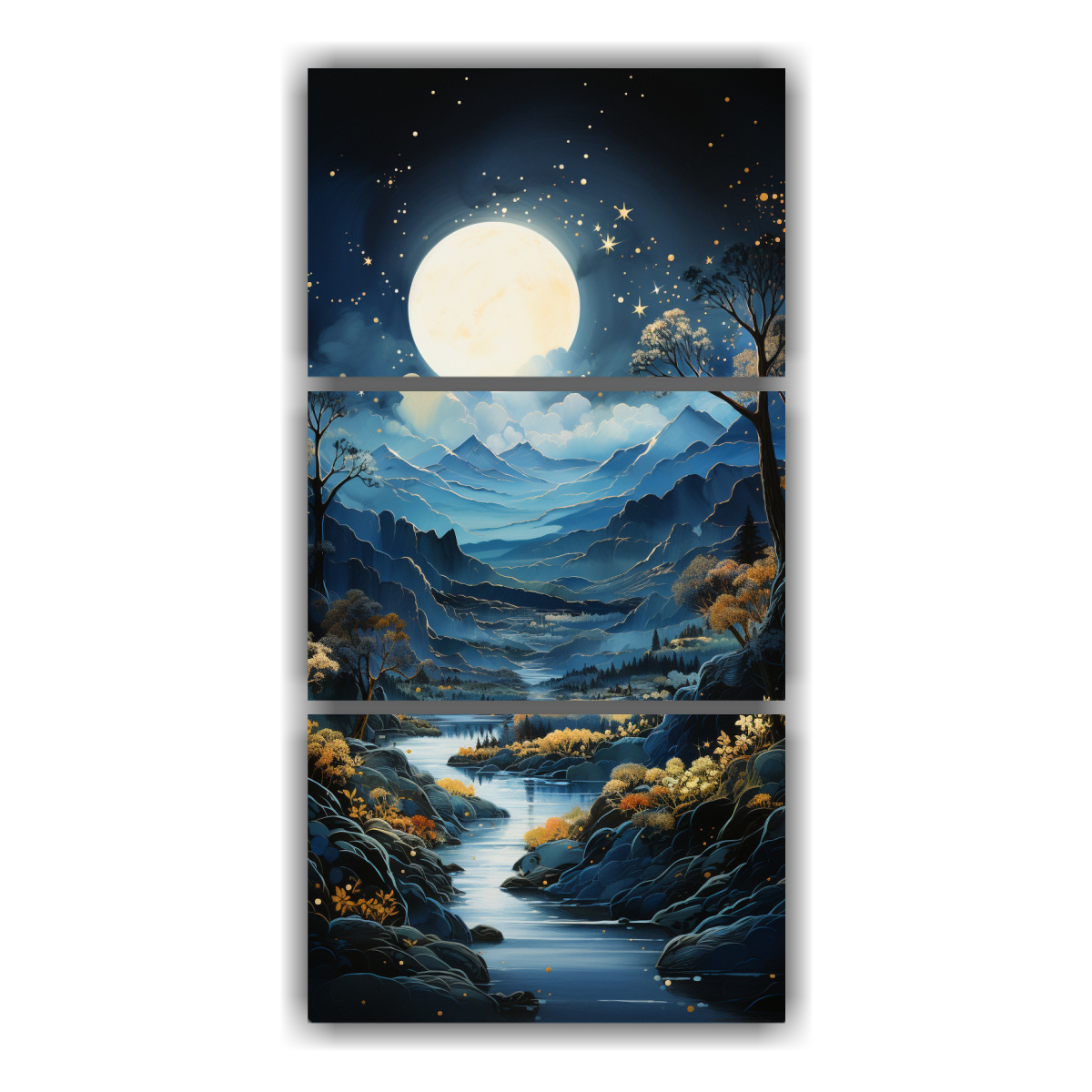 cuadro-de-cuadro-de-la-calma-con-luna-y-monta-as