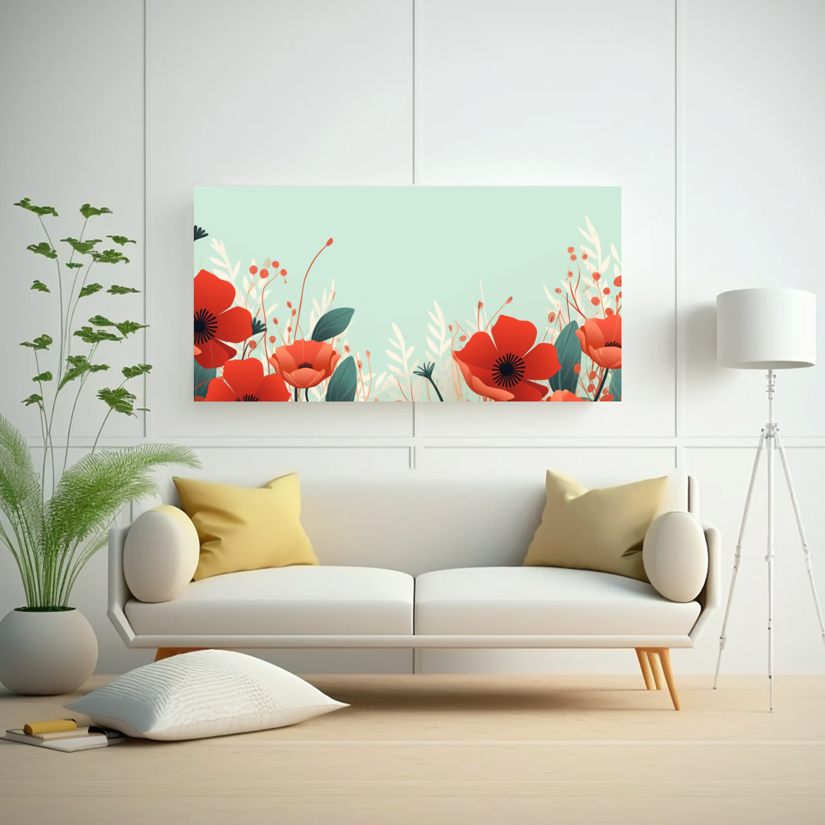 cuadro-de-decoraci-n-para-el-hogar-abstracto-rojo-y-verde-con-flores-caricatura-1-1