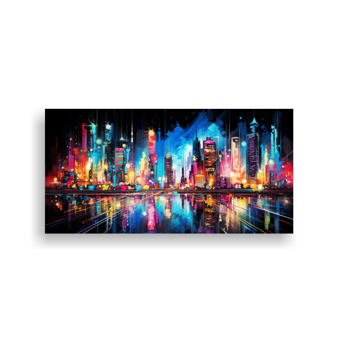 cuadro-de-dise-o-sim-trico-de-tela-en-bastidor-danza-abstracta-de-luces-de-la-ciudad-en-colores-ne-n-vibrantes-