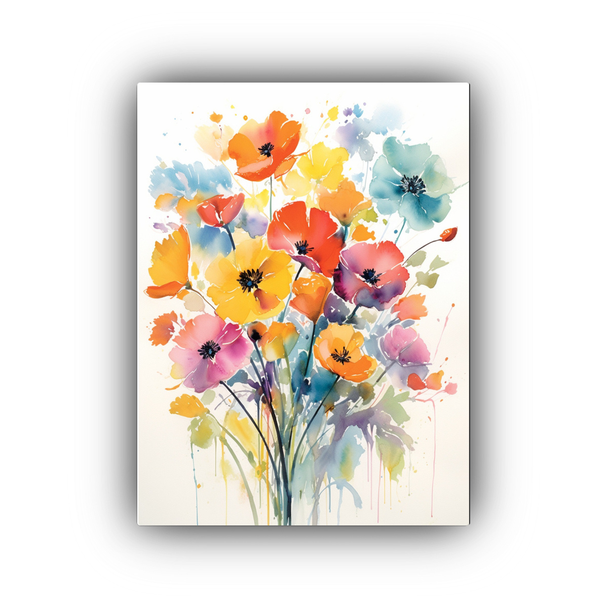 cuadro-de-dormitorio-con-ramo-acuarela-de-amapolas-y-dise-o-en-escala-de-grises