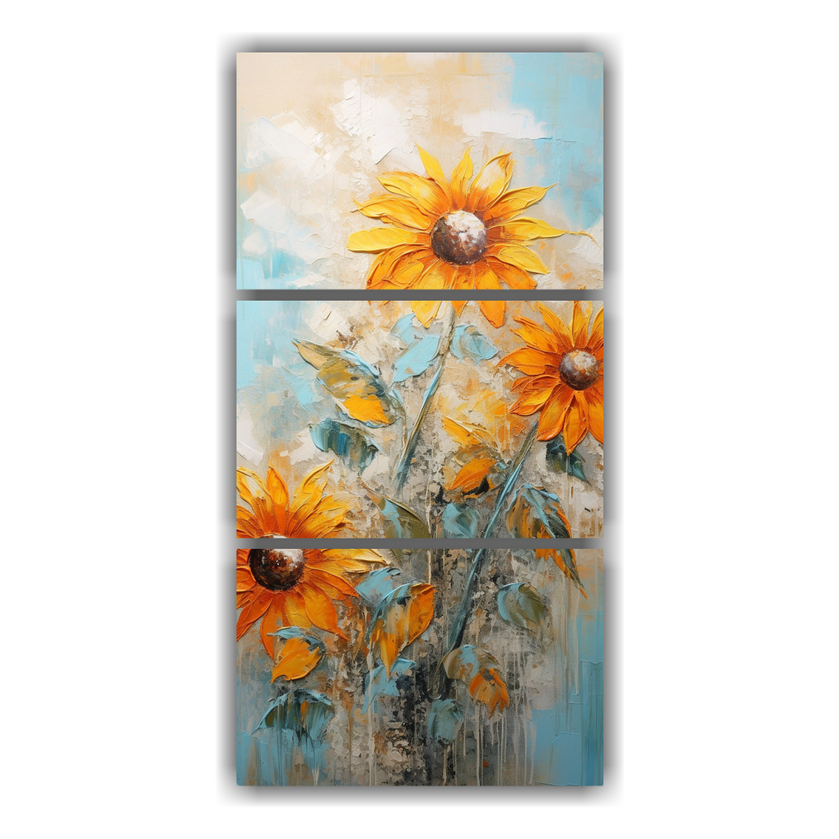 cuadro-de-girasoles-naranja-en-bastidor-estilo-galer-a