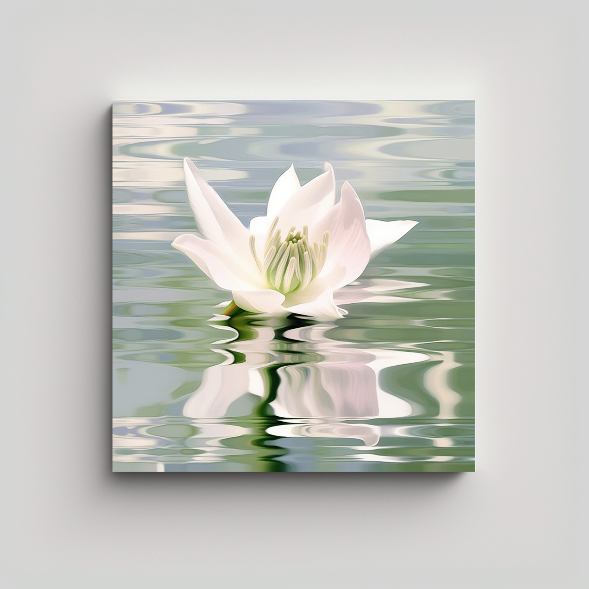 cuadro-de-lirio-blanco-en-agua-gris-estilo-oskar-fischin