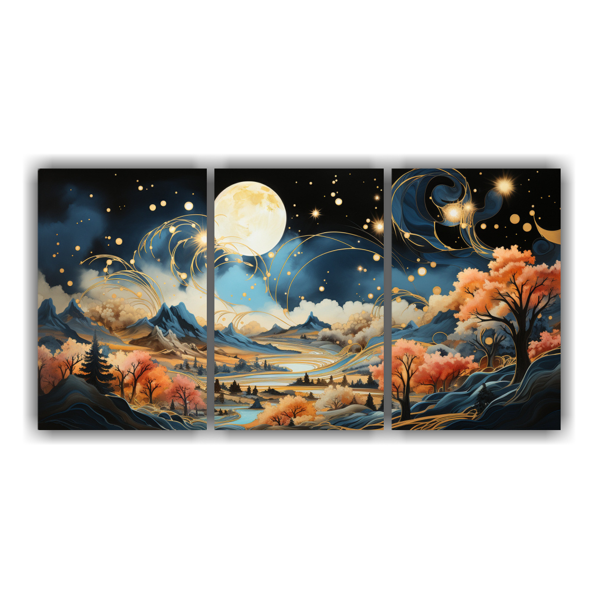 cuadro-de-monta-a-con-luna-en-tonos-de-colores