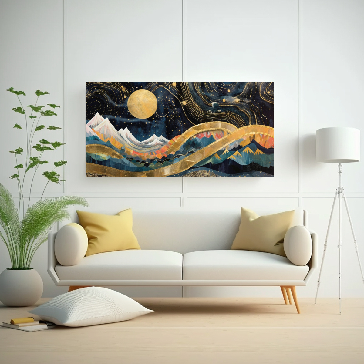 cuadro-de-tela-con-composici-n-de-arte-callejero-y-luna-cerca-de-las-monta-as-con-estrellas-1-1