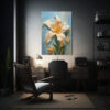 cuadro-de-tela-sublimada-poca-lily-colorida-con-pigmento-amarillo-en-lienzo-1