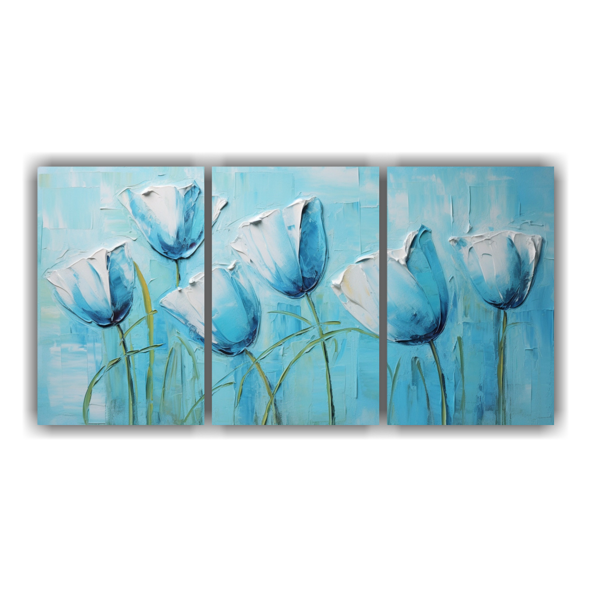 cuadro-de-tulipanes-turquesa-en-lienzo-estilo-urbano
