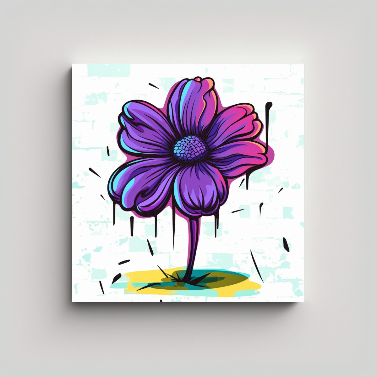 cuadro-decorativo-acuarela-resistente-flores-moradas-cartoon