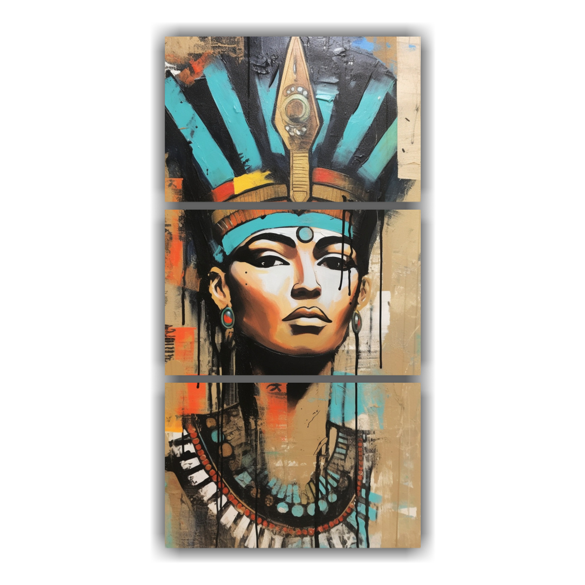 cuadro-decorativo-cleopatra-reina-egipcia-en-estilo-basquiat