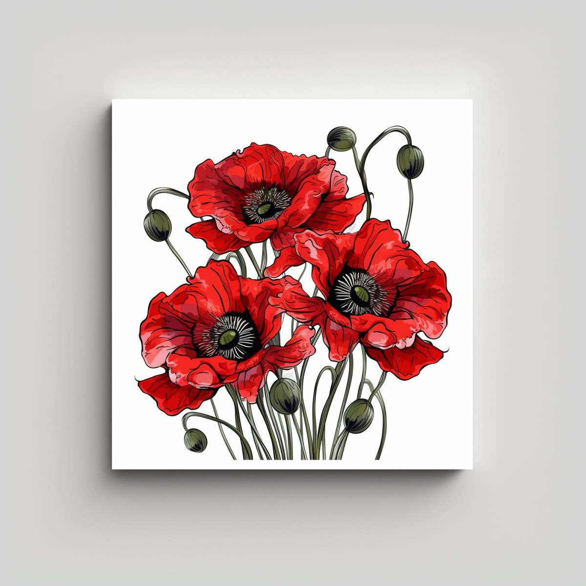 cuadro-decorativo-de-amapolas-rojas-luminosas-en-vector