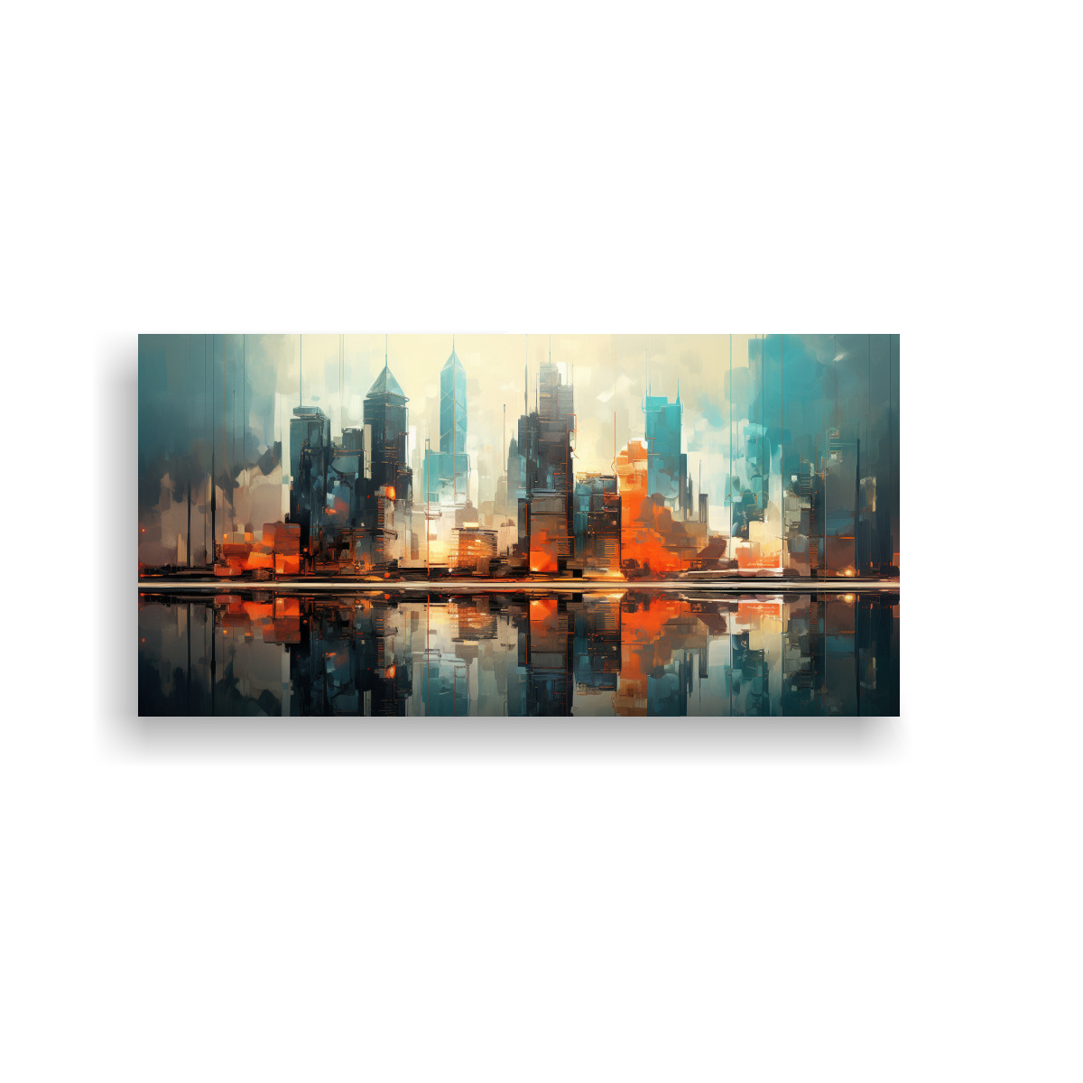 cuadro-decorativo-de-lienzo-abstracto-de-ciudad-futurista