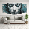 cuadro-decorativo-de-pared-con-contornos-faciales-y-salpicaduras-plateadas-y-turquesas-de-vanguardia-1