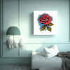 cuadro-decorativo-de-rosa-old-school-arte-de-dormitorio-en-vector-1