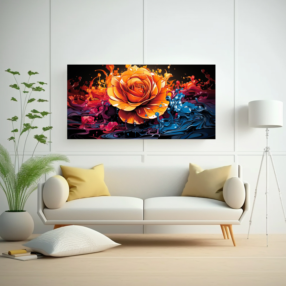 cuadro-decorativo-de-tela-sublimada-con-exuberantes-rosas-multicolores-vibrantes-y-goteo-de-pintura-1