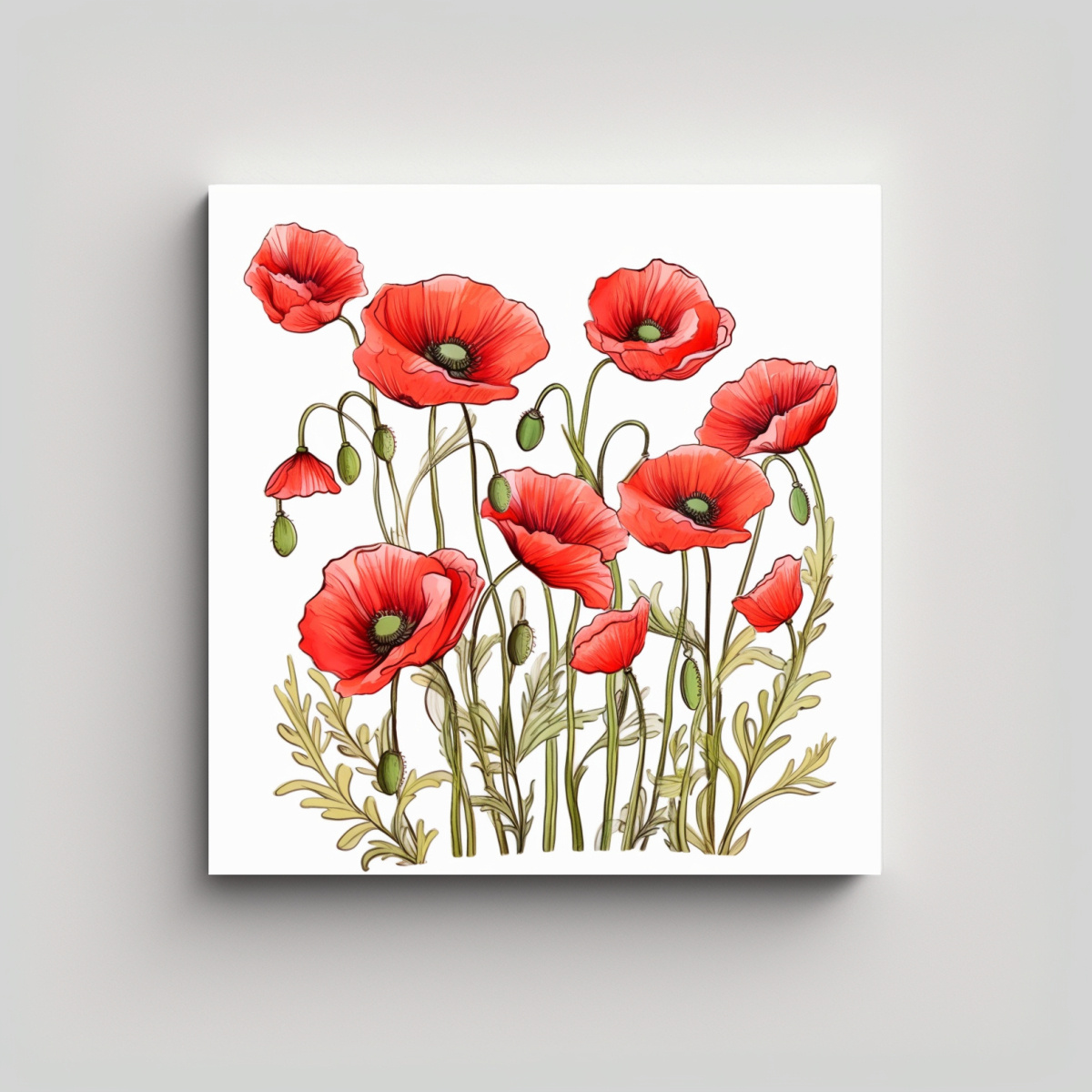 cuadro-decorativo-estilo-cartoon-composici-n-de-amapolas-rojas-y-estrellas