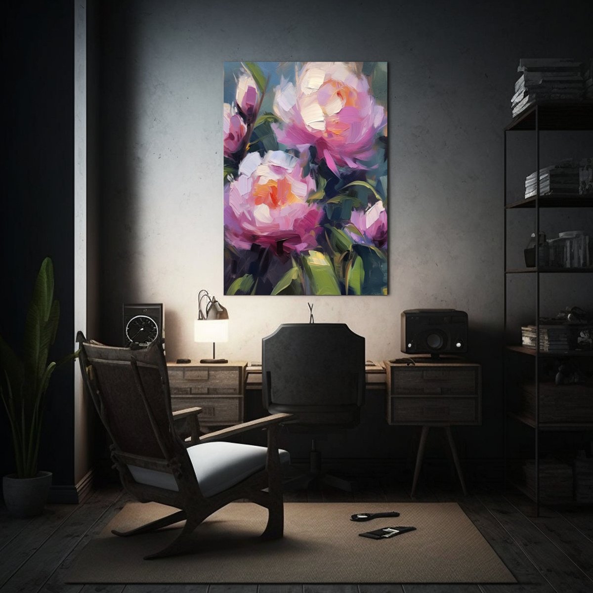 cuadro-decorativo-estilo-galer-a-peon-as-por-steve-moyer-en-estilo-iryna-yermolova-1