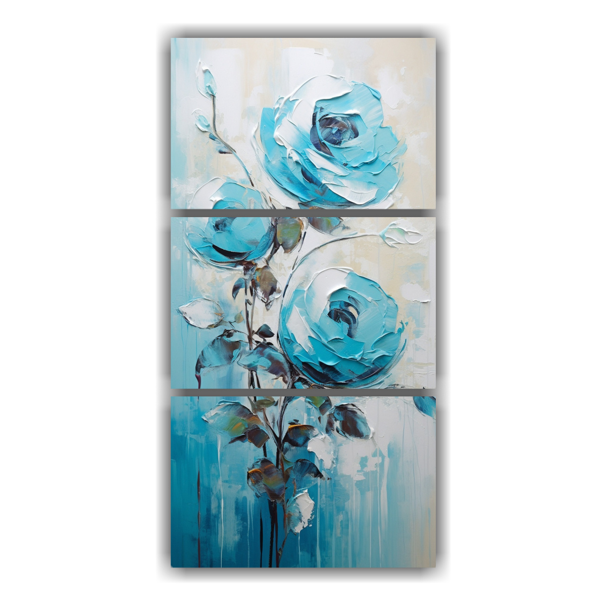 cuadro-decorativo-estilo-intenso-de-rosas-turquesa-en-lienzo