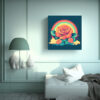 cuadro-decorativo-lo-fi-groovy-rainbow-rose-en-tela-de-alta-calidad-1