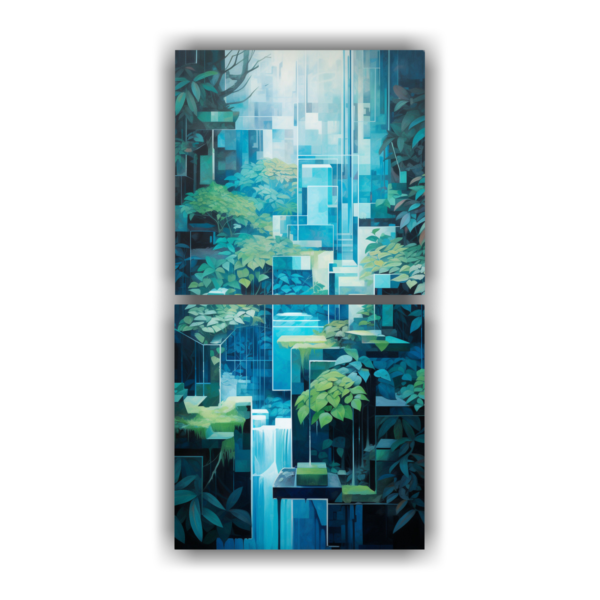 cuadro-decorativo-moderno-con-geometr-as-en-cascada-en-tonos-verde-azulado-y-azul