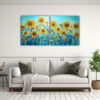 cuadro-decorativo-para-oficina-de-girasoles-turquesa-en-lienzo-1