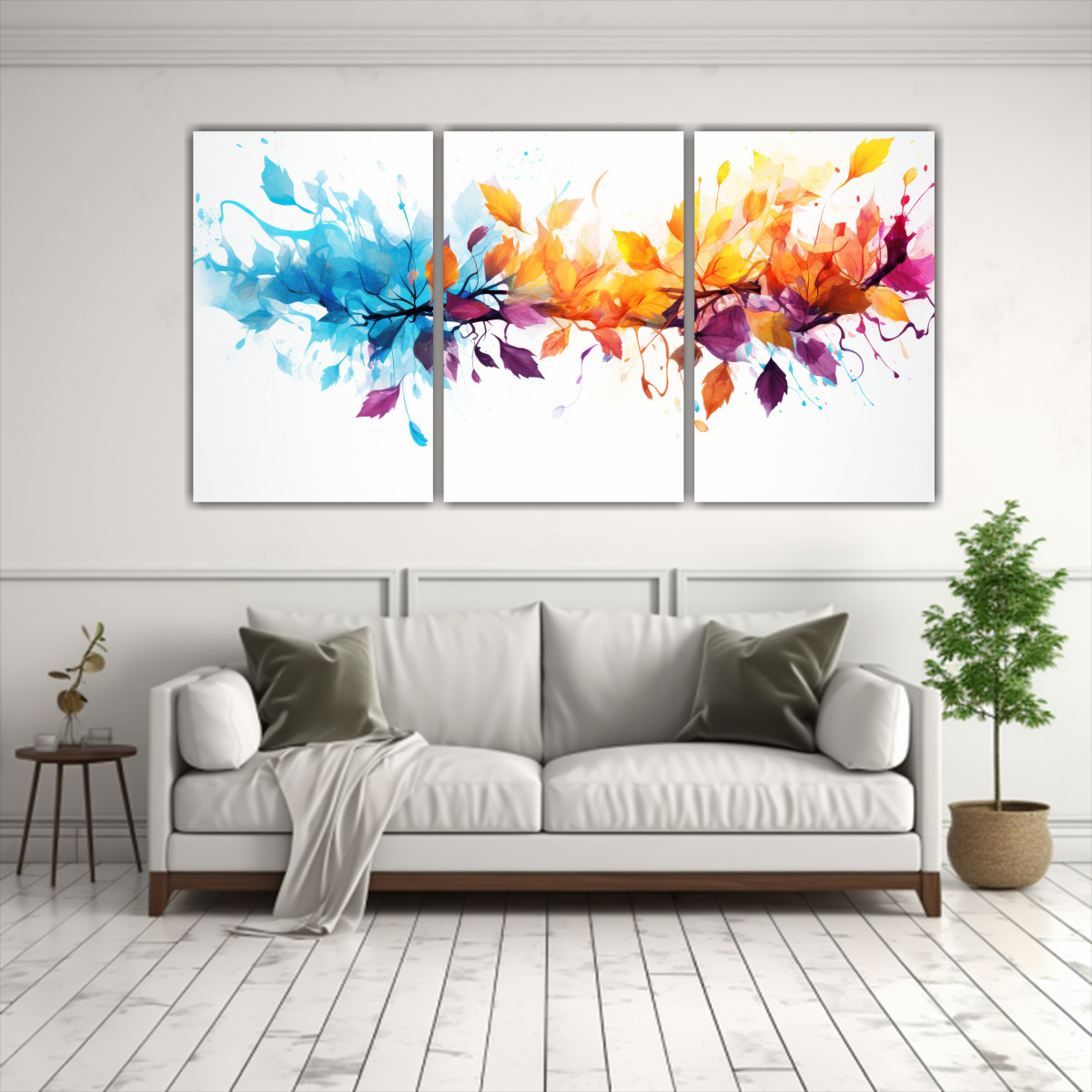 cuadro-decorativo-set-3-canvas-creativa-unica-con-hojas-coloridas-y-salpicaduras-1