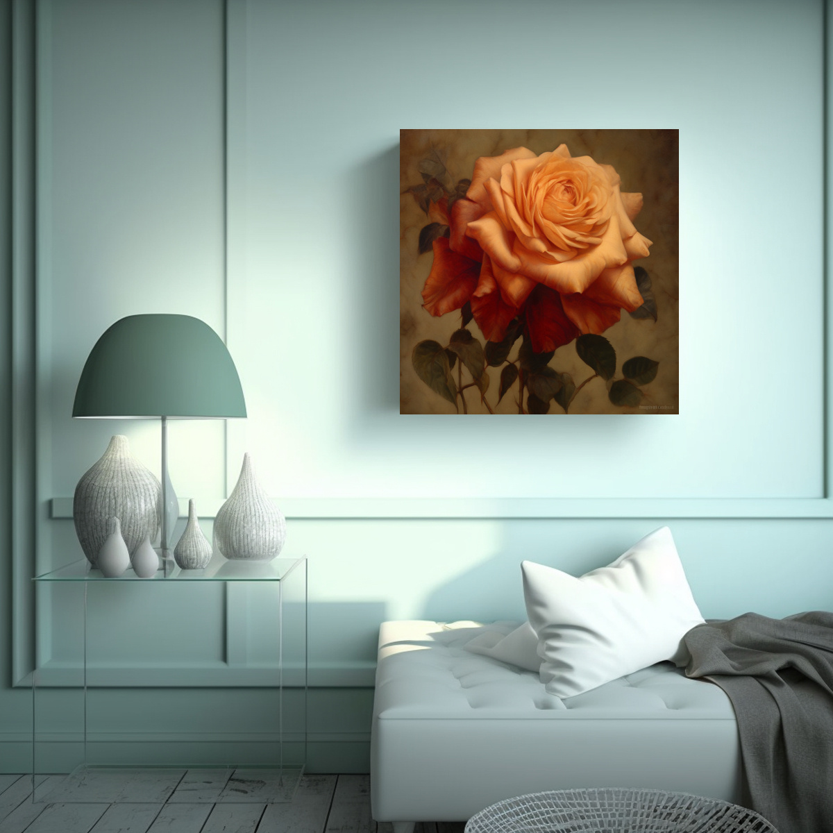 cuadro-decorativo-tela-en-bastidor-l-neas-finas-y-rosa-llamativa-1