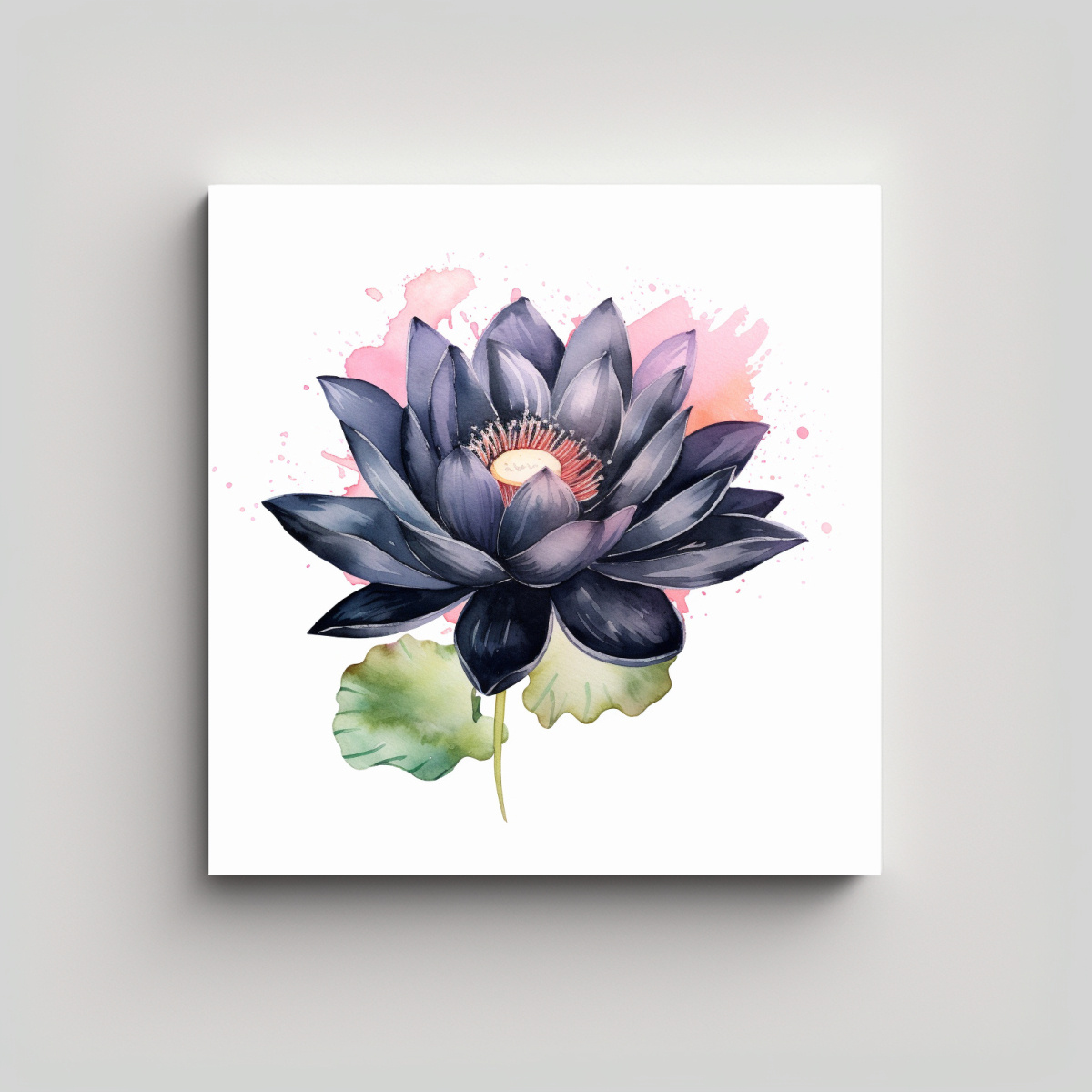 cuadro-decorativo-tela-sublimada-black-lotus-estilo-acuarela-0569