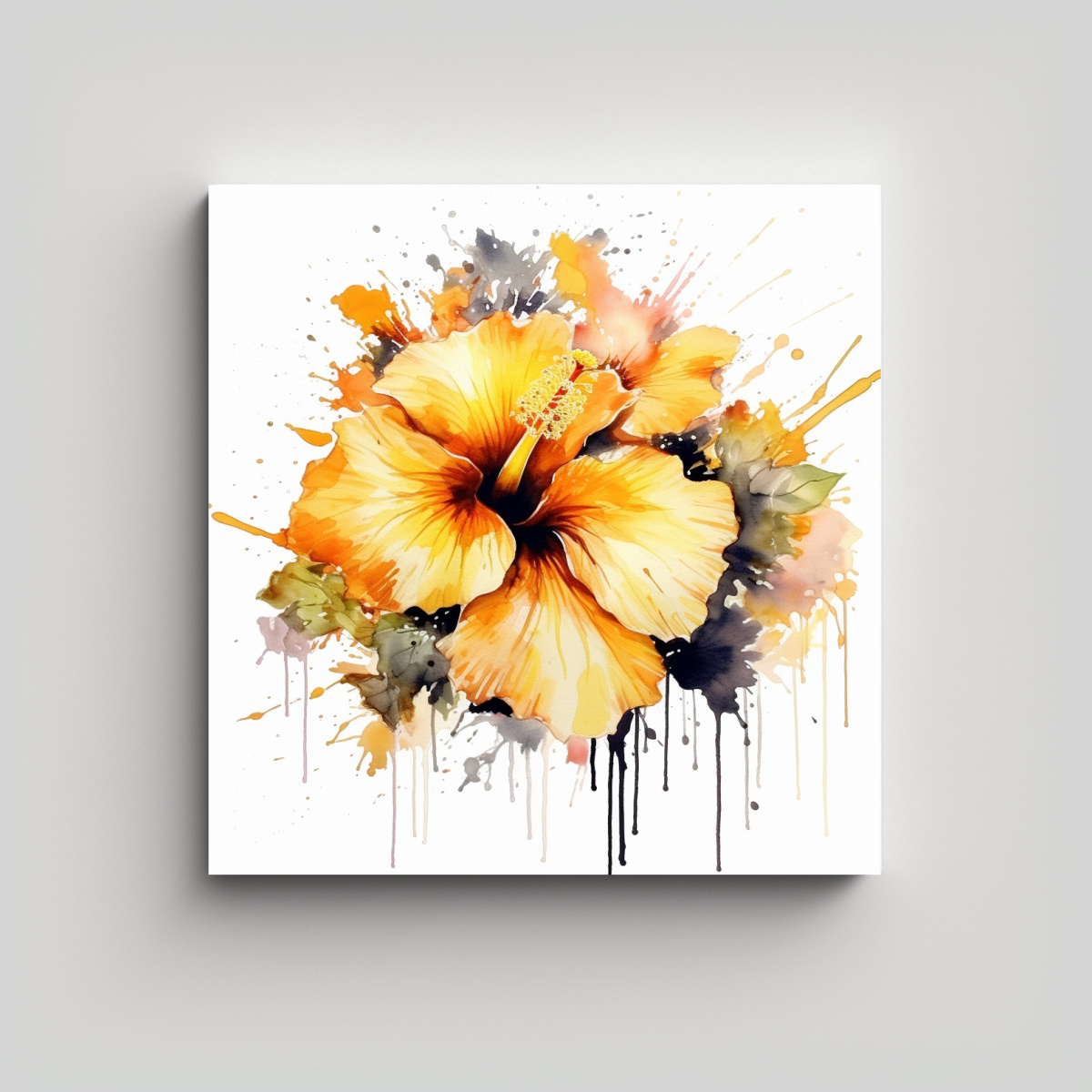 cuadro-duradero-de-hibiscus-en-acuarela-estilo-amarillo-oscuro