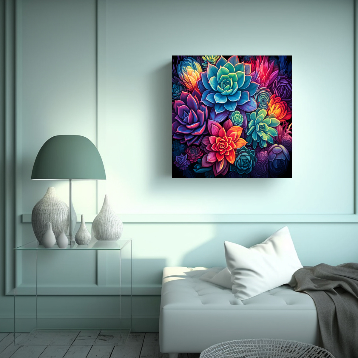 cuadro-efecto-visual-de-suculentas-coloridas-al-estilo-dan-mumford-1