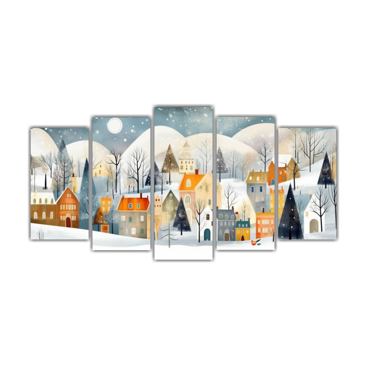 cuadro-en-bastidor-con-tema-de-interiores-de-un-lindo-pueblo-invernal-decorado-para-la-navidad-