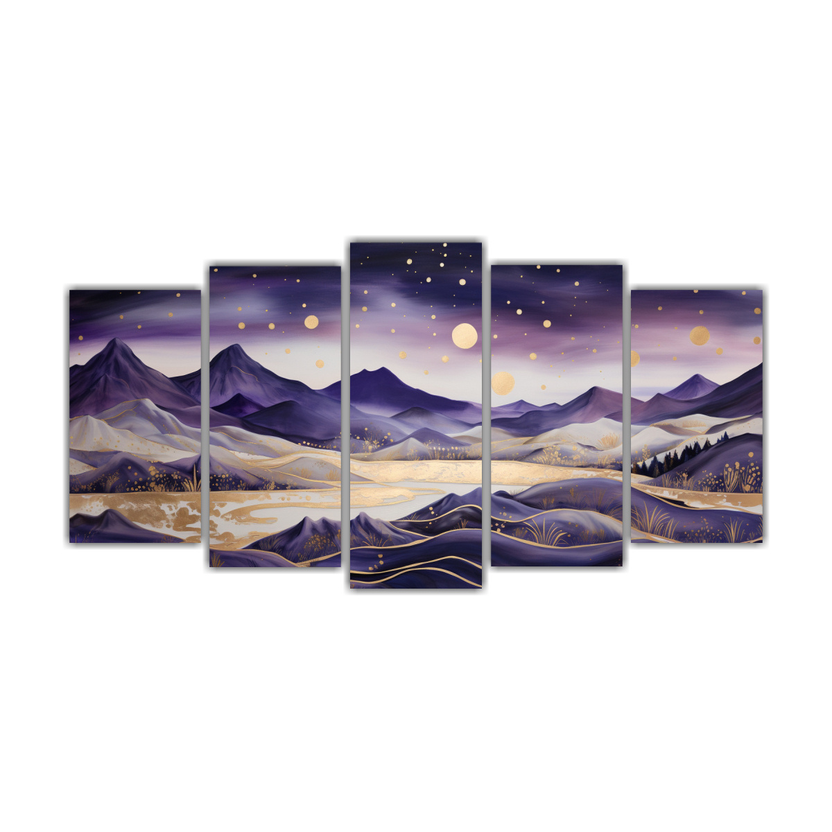 cuadro-en-bastidor-de-composici-n-de-cinco-telas-para-comedor-con-paisaje-de-monta-a-de-estilo-elegante-