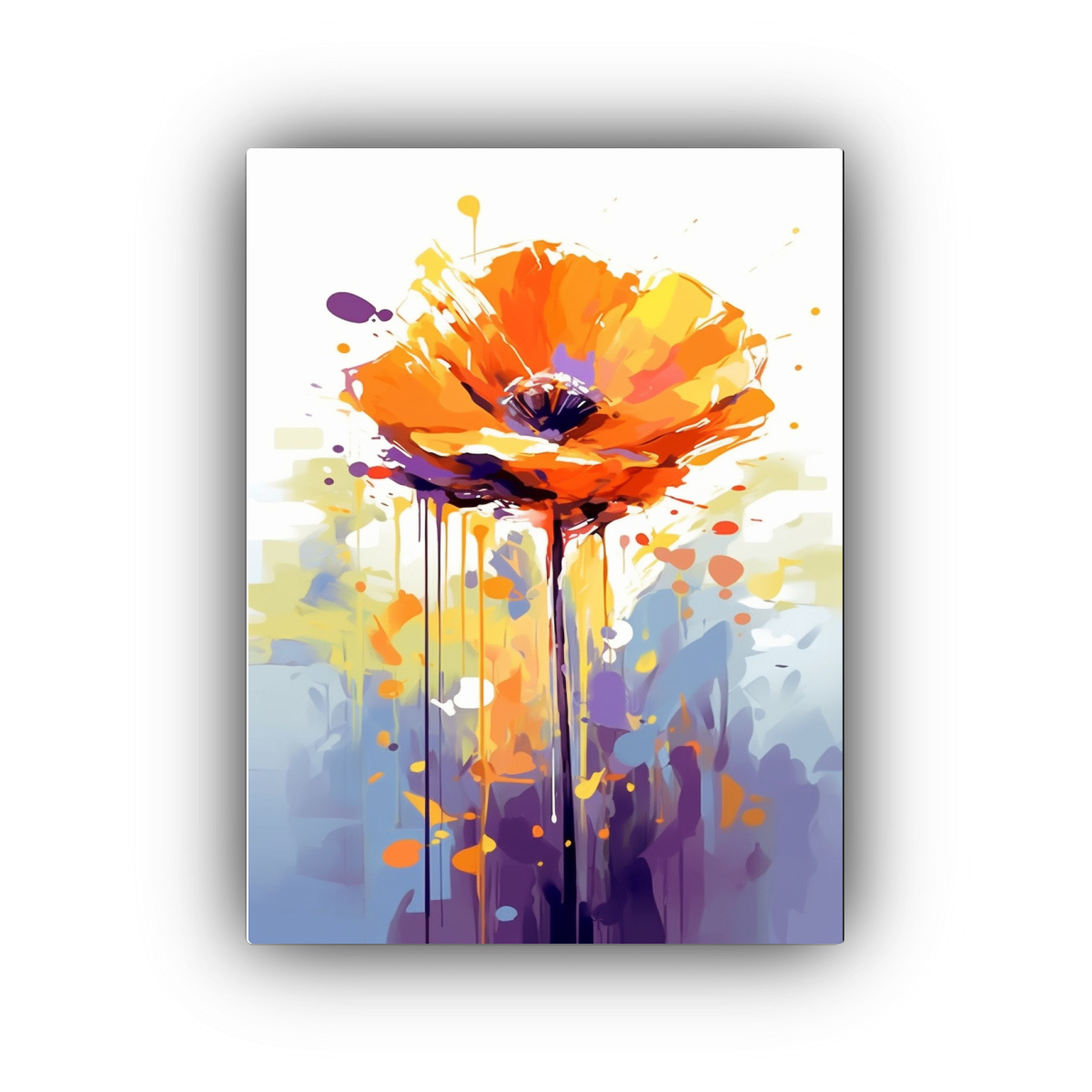 cuadro-en-lienzo-armon-a-de-colores-con-una-amapola-naranja